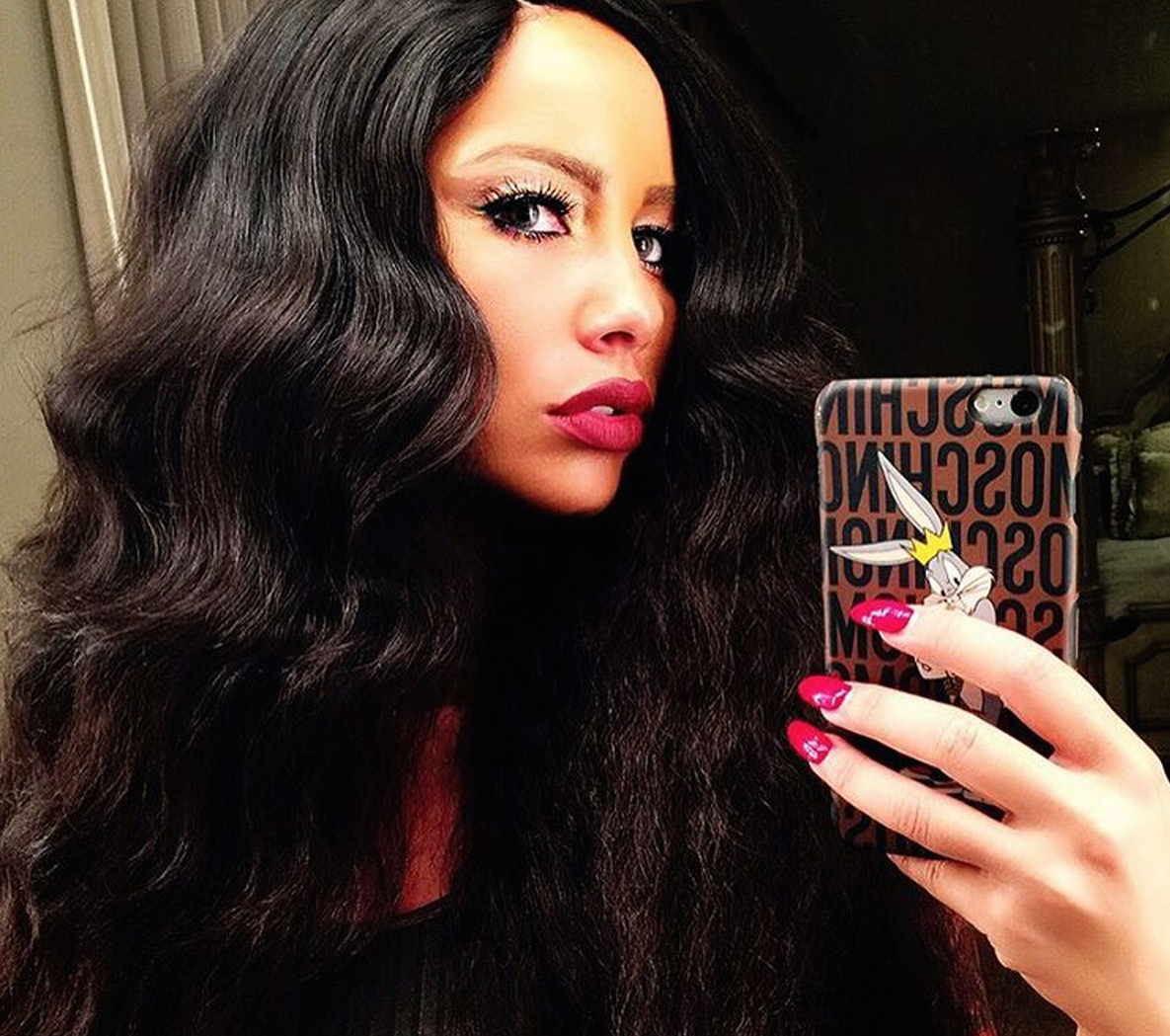 Amber Rose in a Wig