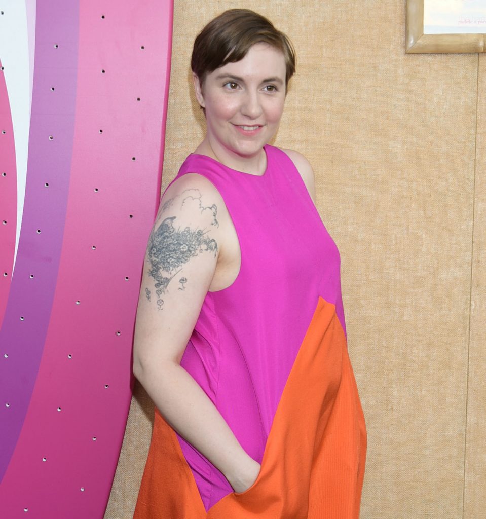 Lena Dunham in a Colorful Dress - The Hollywood Gossip