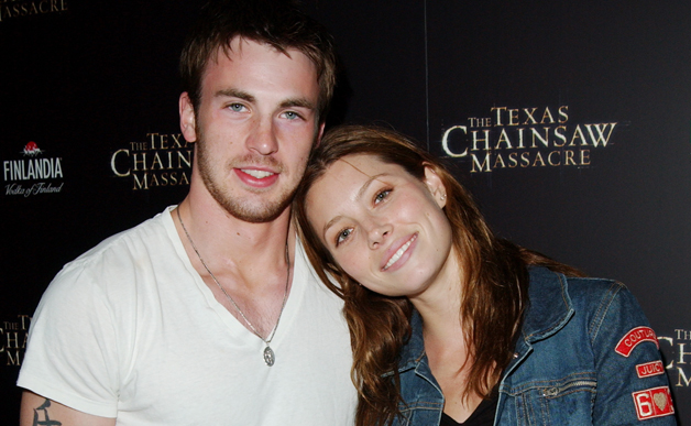 Jessica Biel and Chris Evans