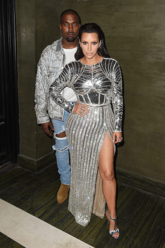 Kanye West and Kim Kardashian: Balmain Met Gala After Party