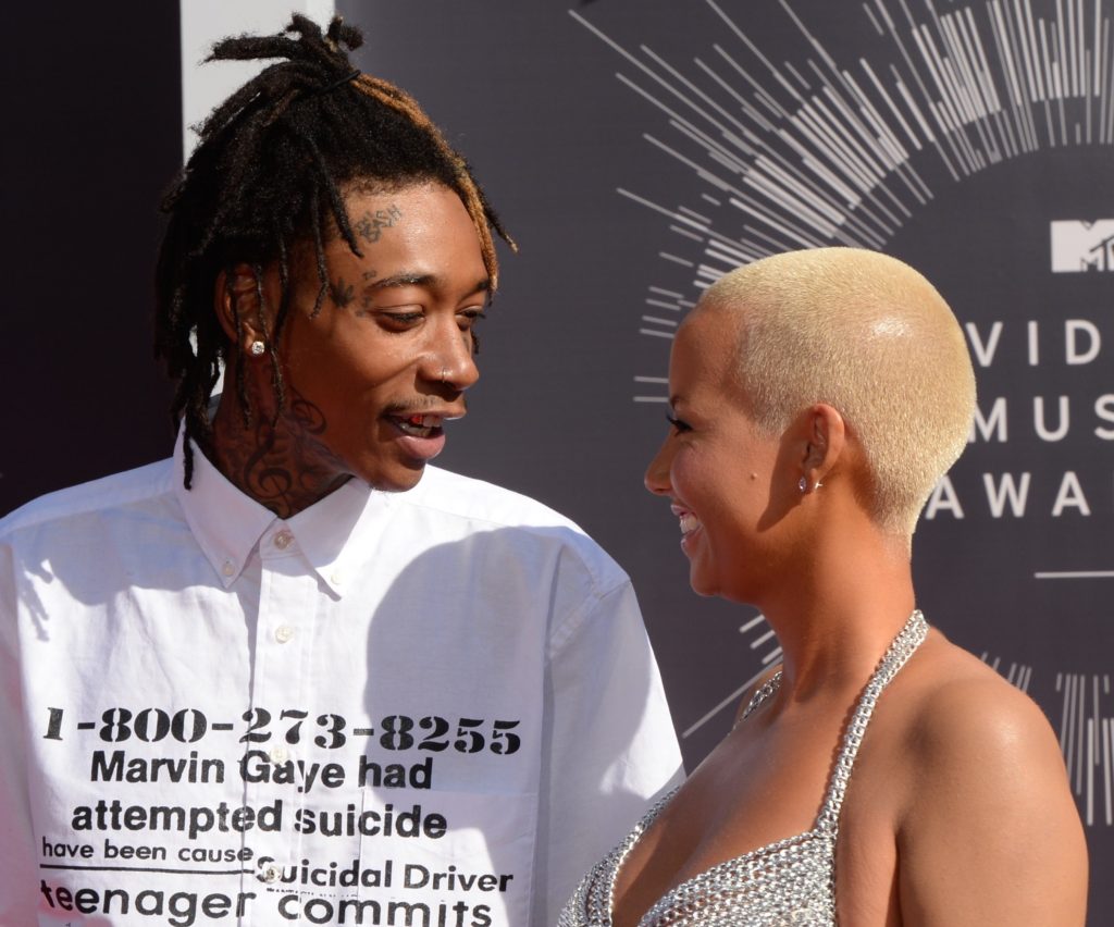 Wiz Khlaifa Smiles at Amber Rose