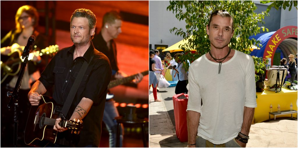 Blake Shelton Gavin Rossdale Split Pic
