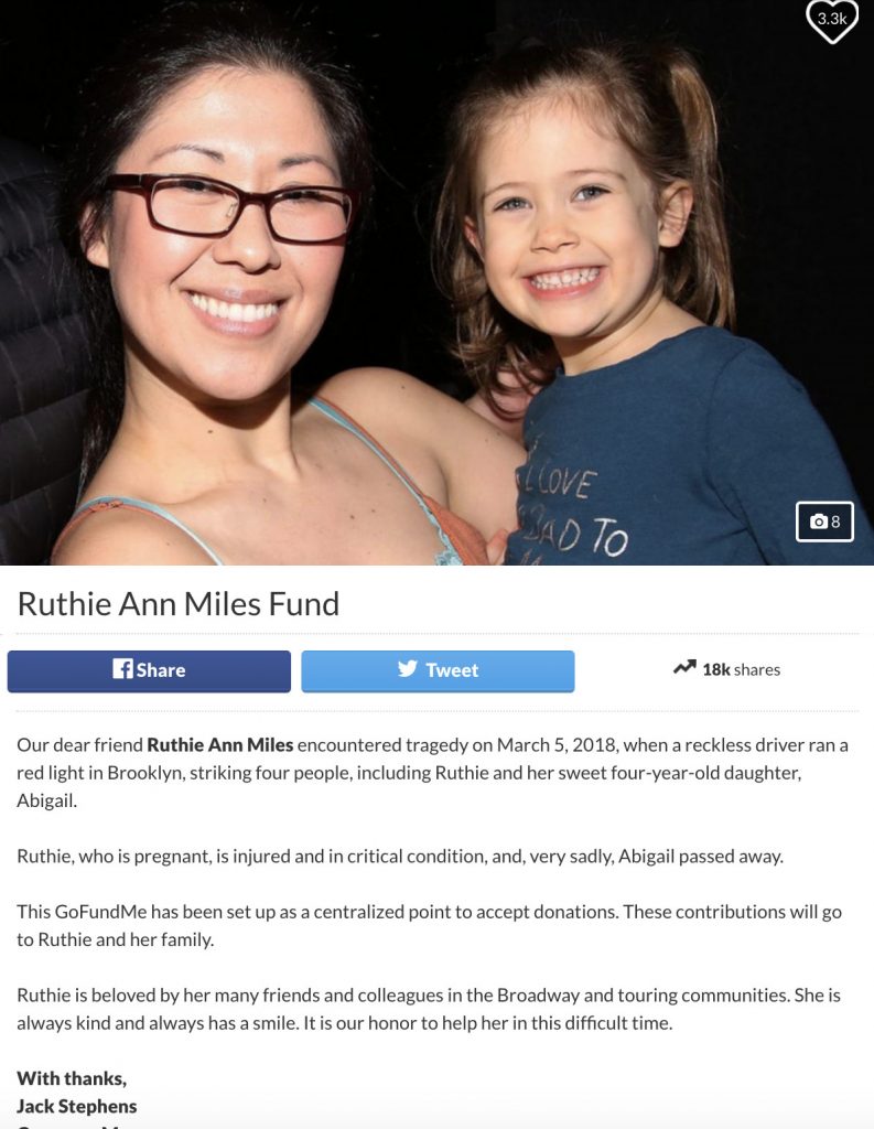 Ruthie Ann Miles, Tony AwardWinning Actress, Loses 4Year Old Daughter