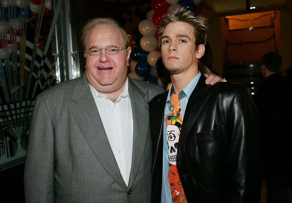 Lou Pearlman and Aaron Carter