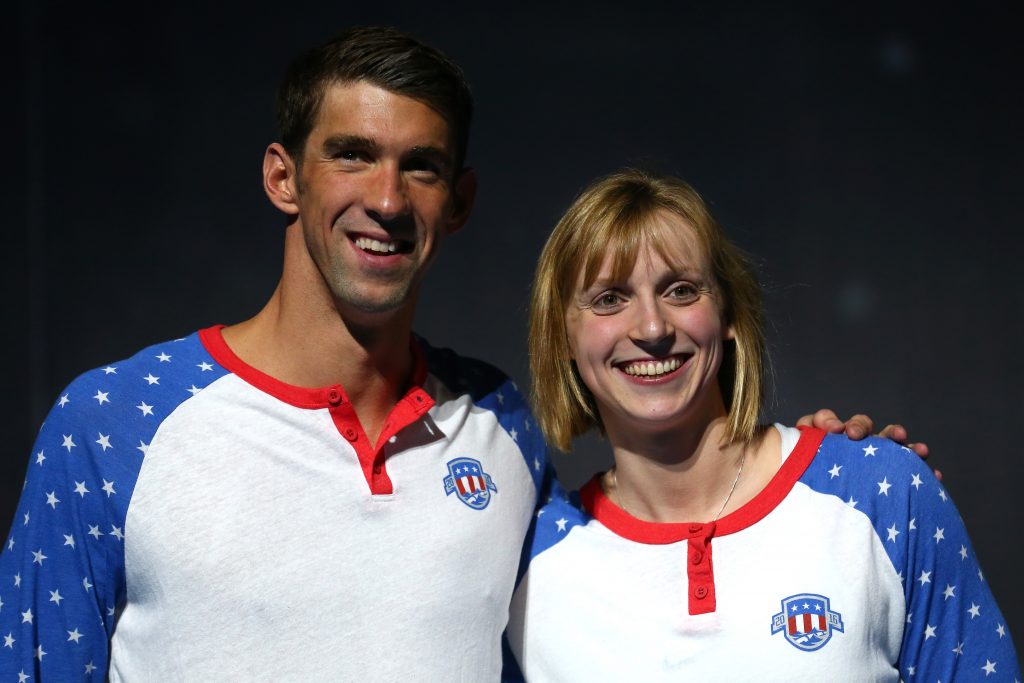 Michael Phelps Katie Ledecky Swim Trials Pic