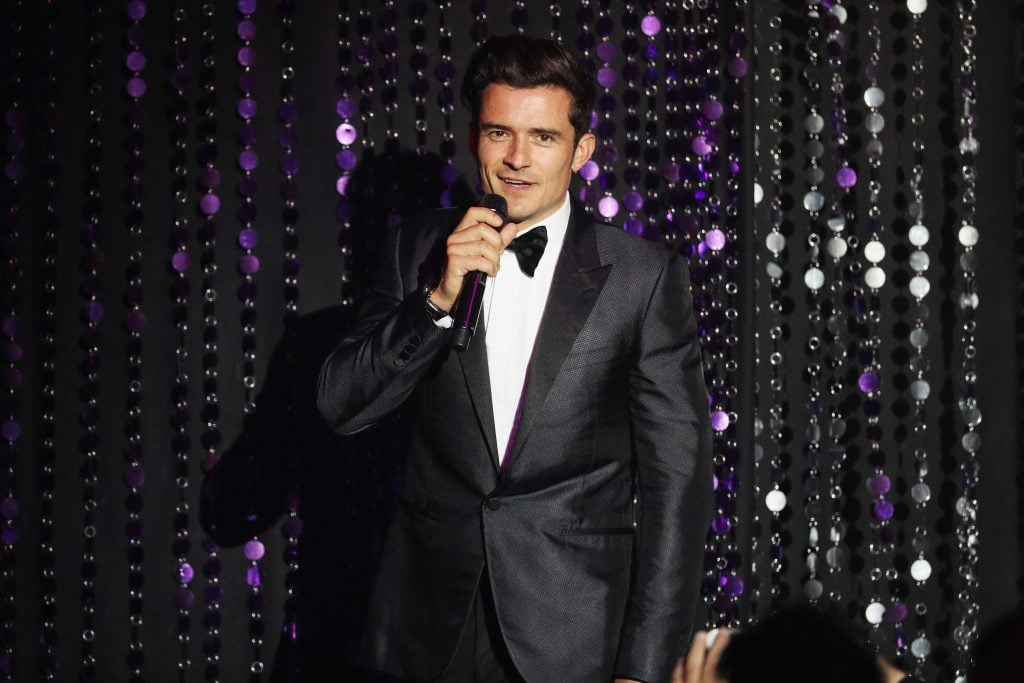 Orlando Bloom amfAR pic