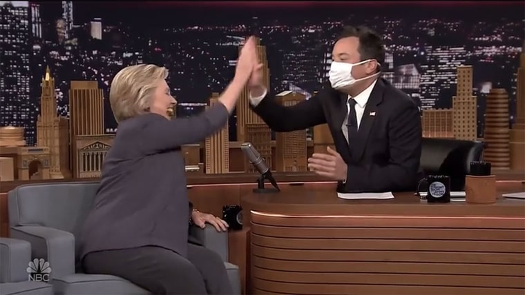 Jimmy Fallon and Hillary Clinton