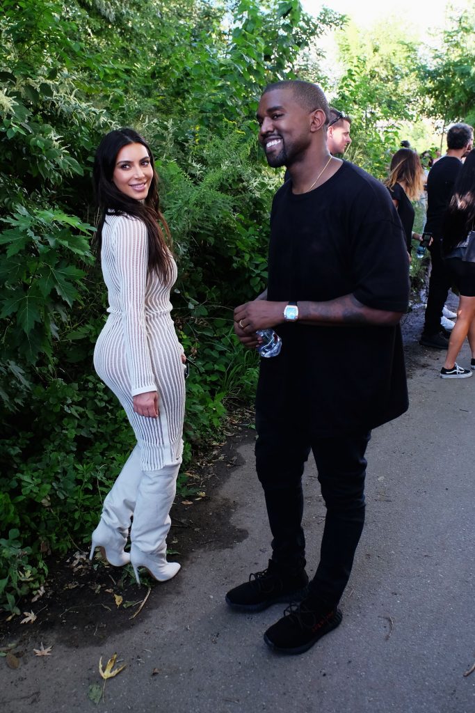 Kim Kardashian Laughs Kanye West Yeezy Season 4 Show