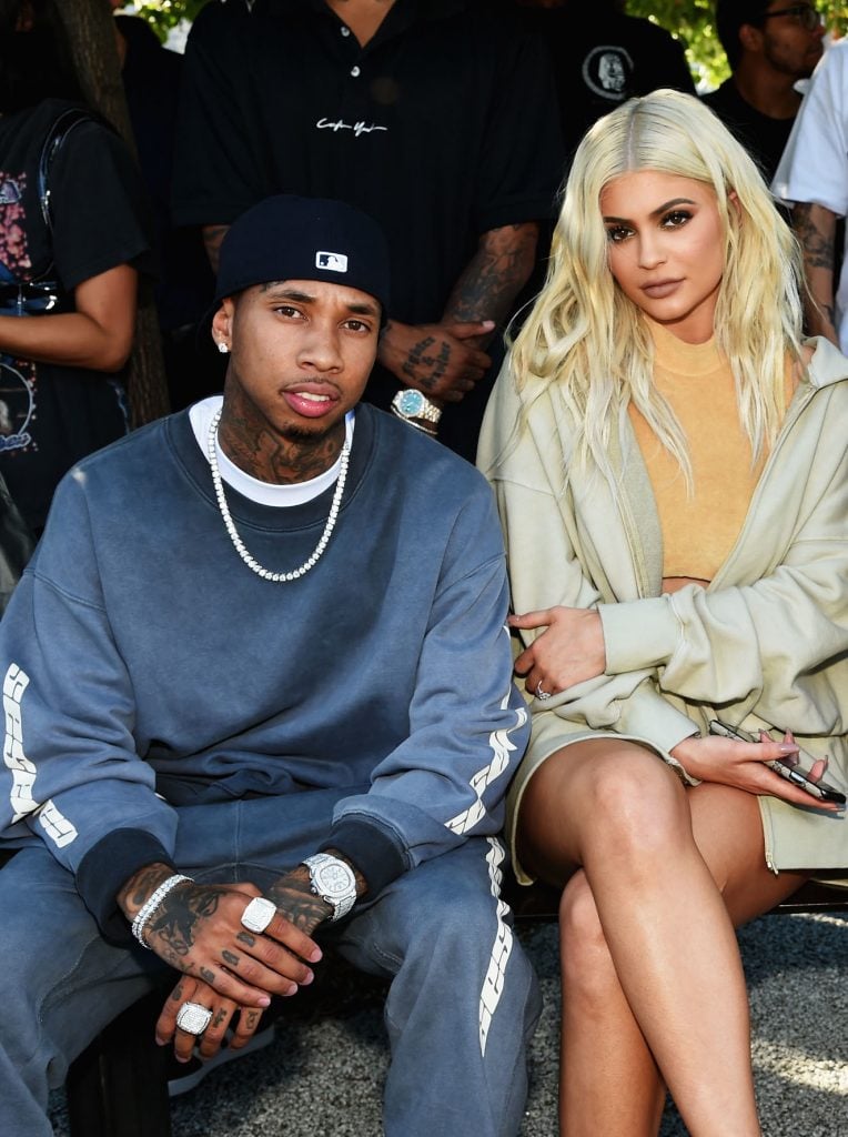 Tyga and Blonde Kylie