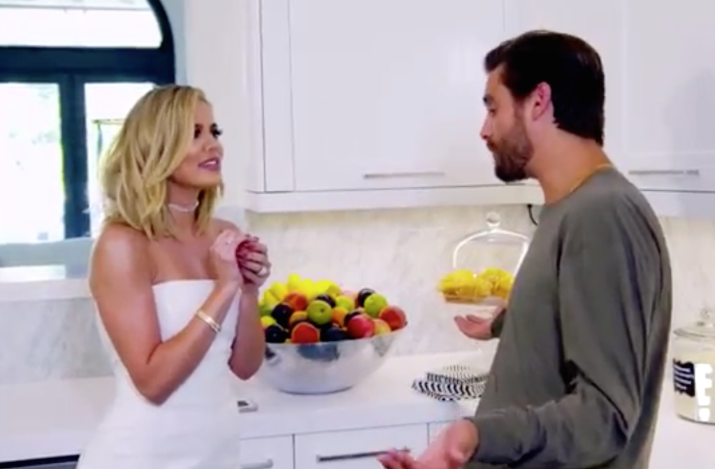 Khloe Kardashian and Scott Disick Scene