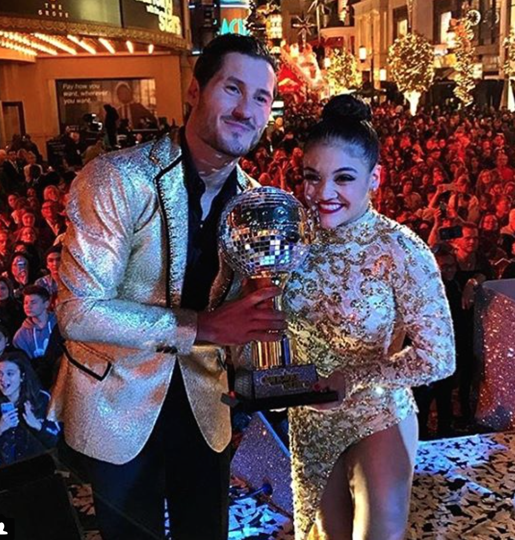Laurie Hernandez and Val Chmerkovskiy