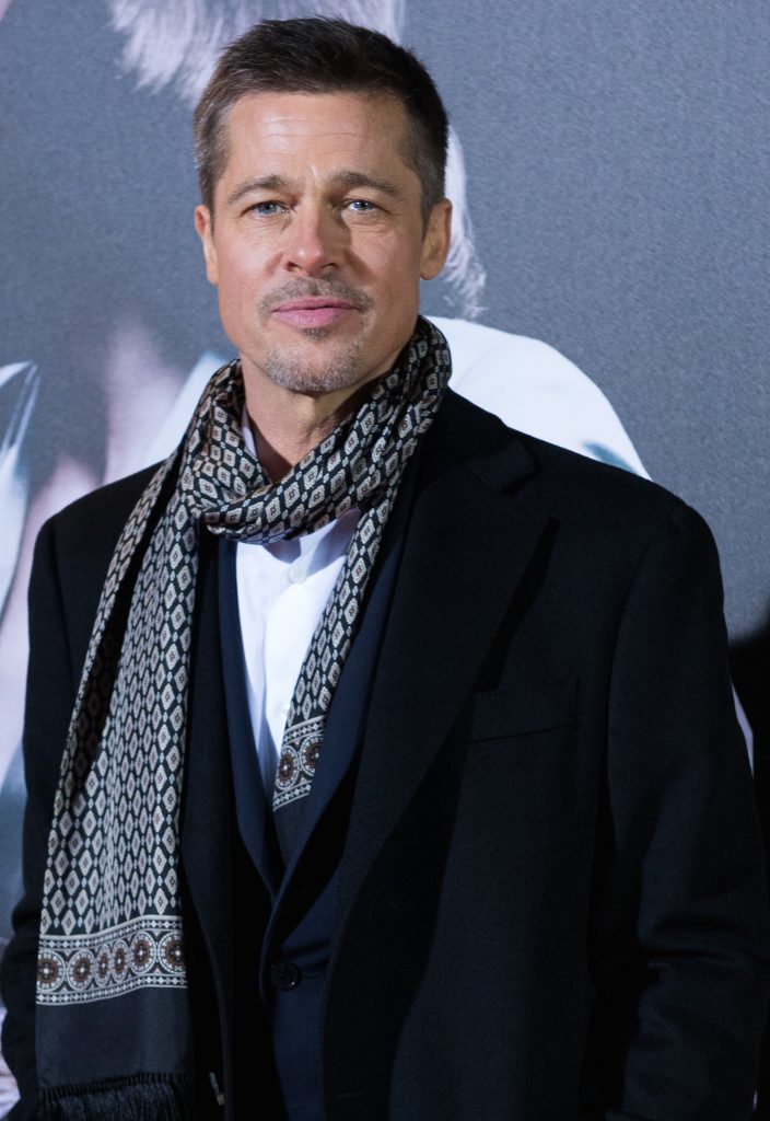 Brad Pitt in a Scarf