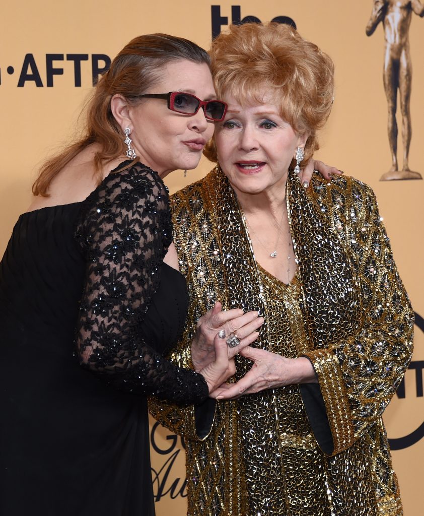 Debbie Reynolds and Carrie Fisher
