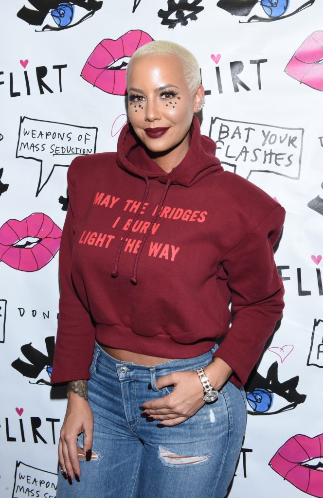 Amber Rose in a Sweatshirt