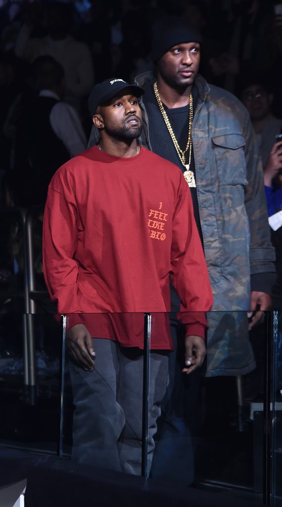 Kanye West and Lamar Odom