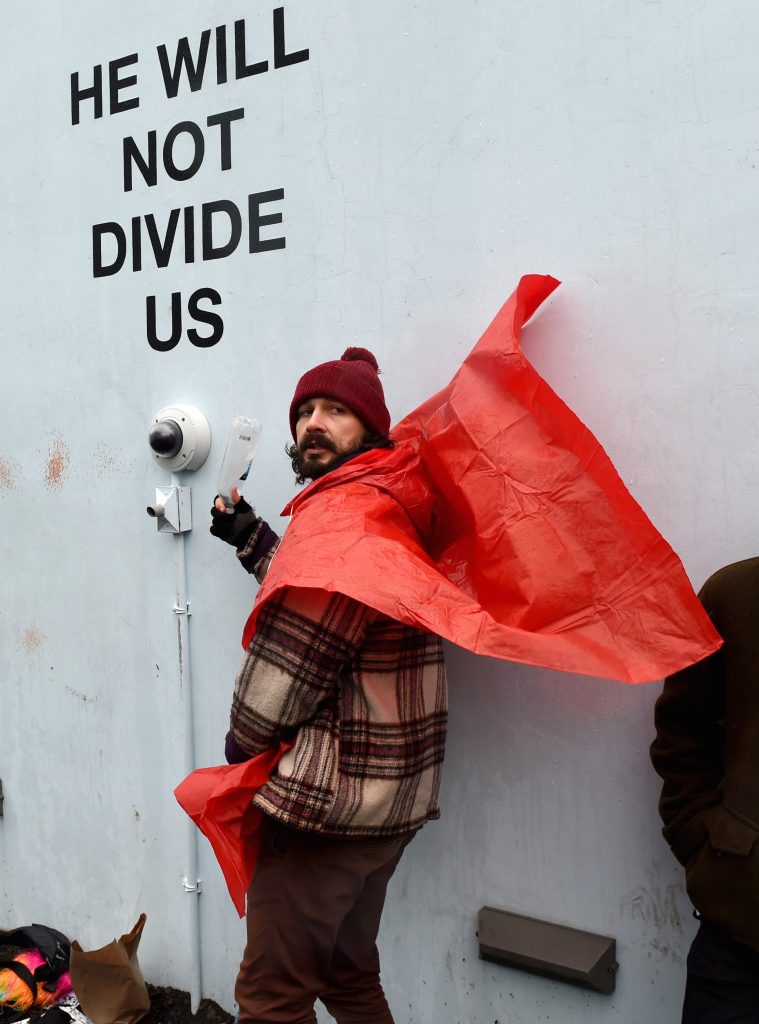 Shia LaBeouf: Down with The Donald!