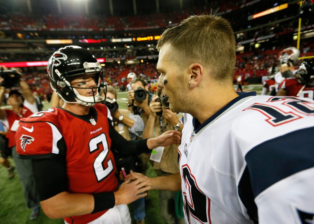 Matt Ryan and Tom Brady