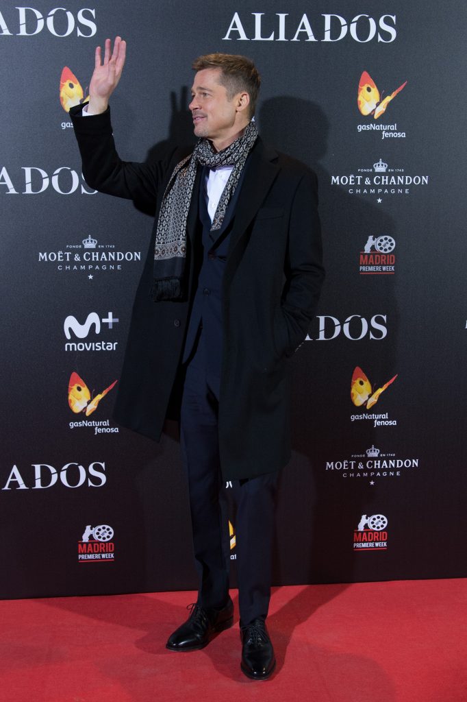 Brad Pitt at Allied Opening