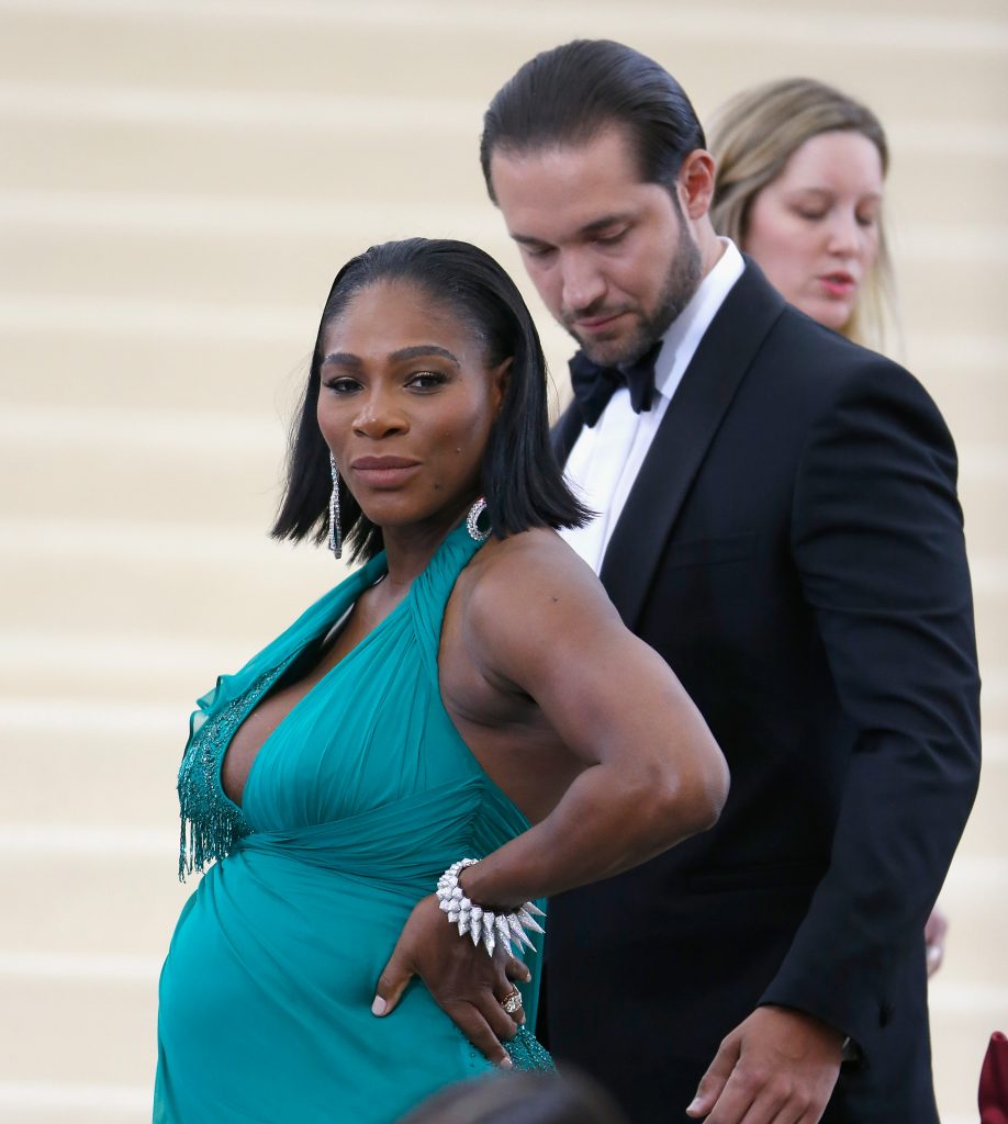 Serena Wiliams and Alexis Ohanian at 2017 MET Gala