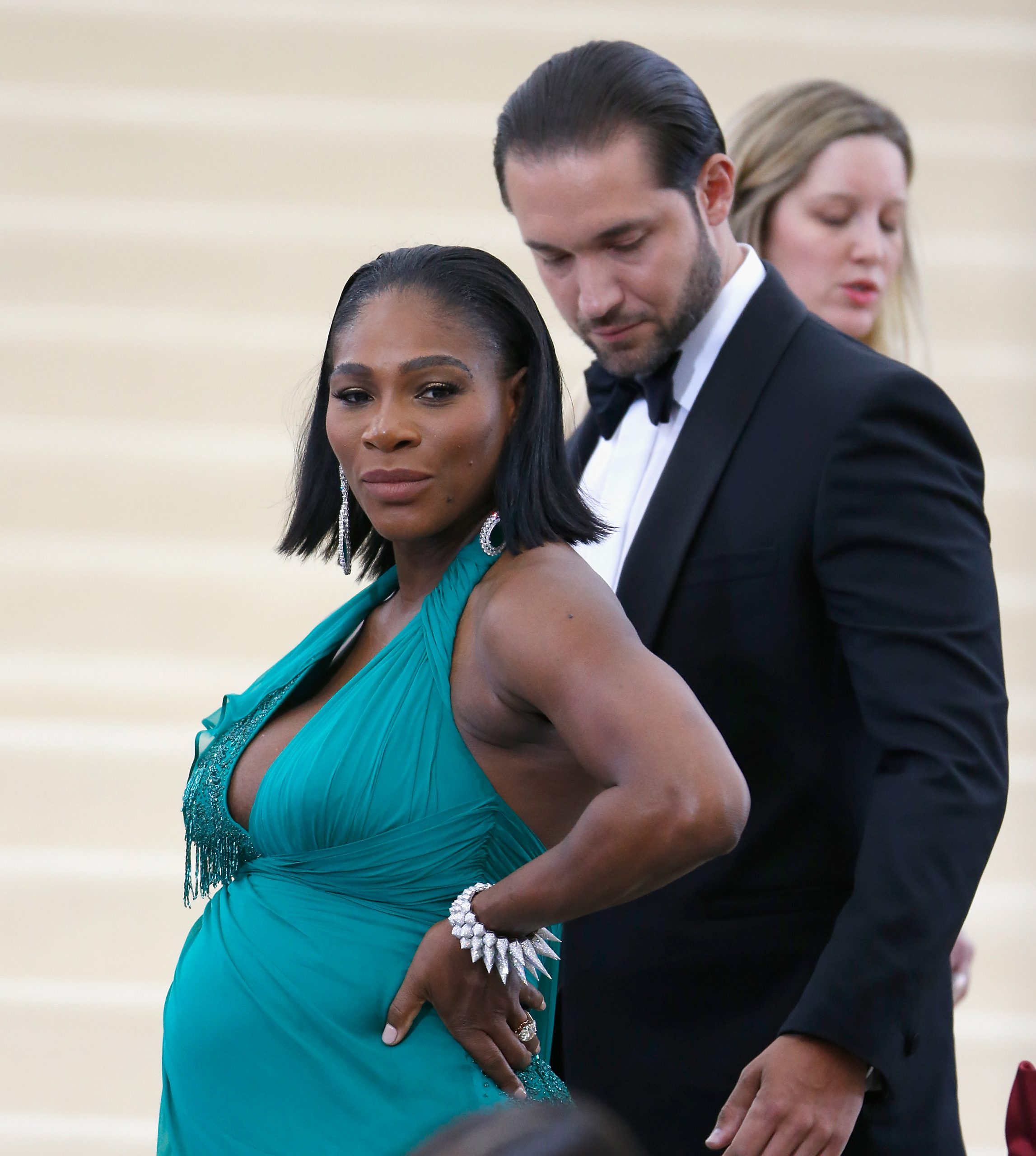 Serena Wiliams and Alexis Ohanian at 2017 MET Gala