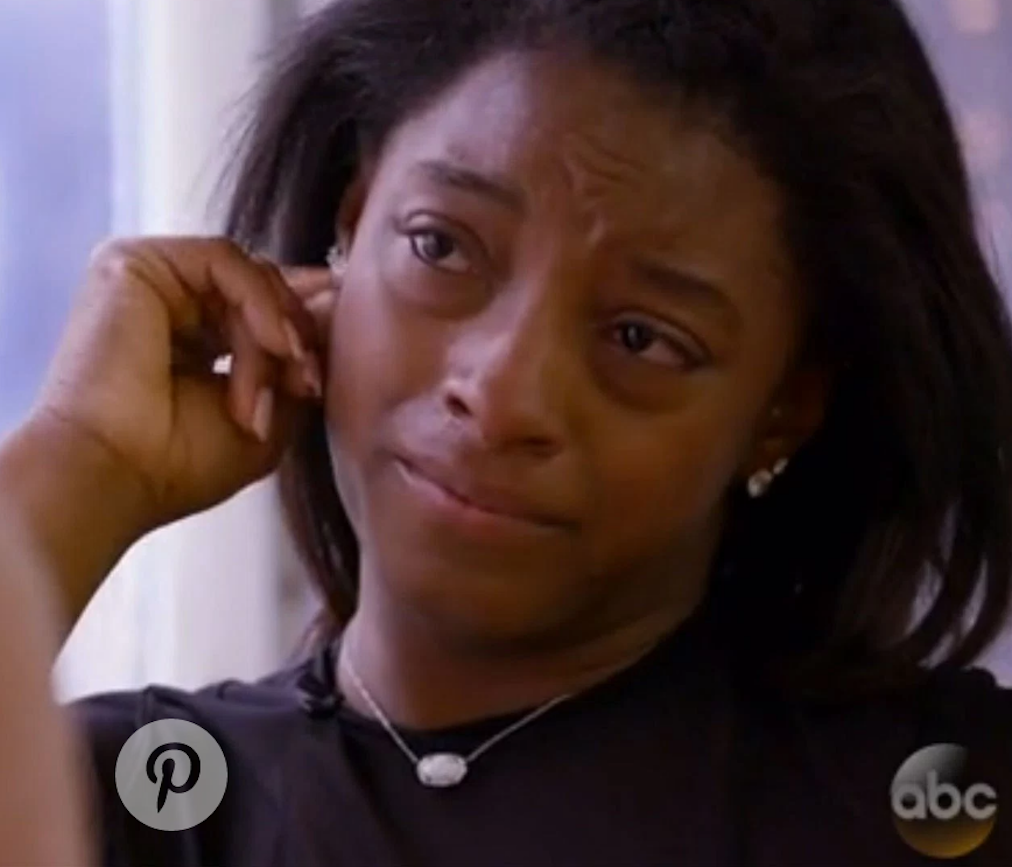 Simone Biles in Tears