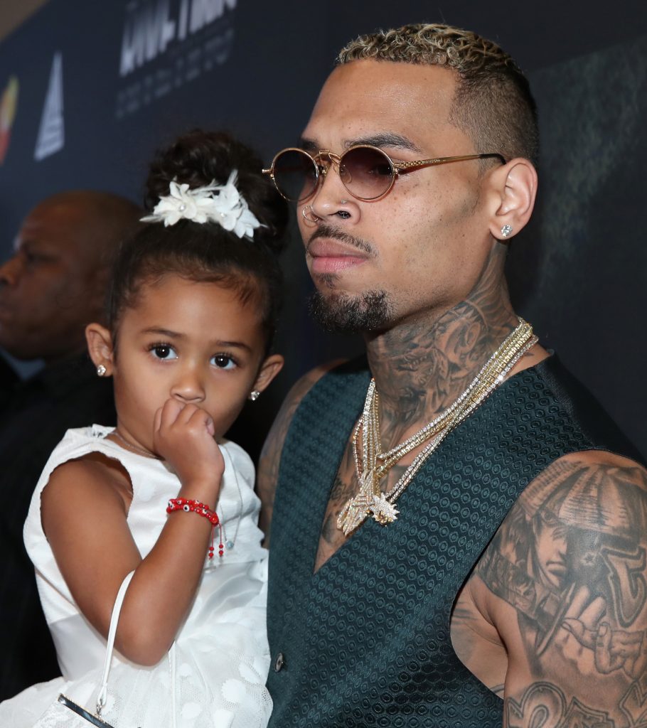 Chris Brown Cradles Royalty