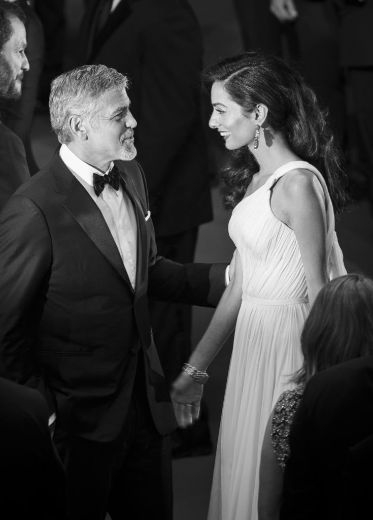 George Clooney and Amal 