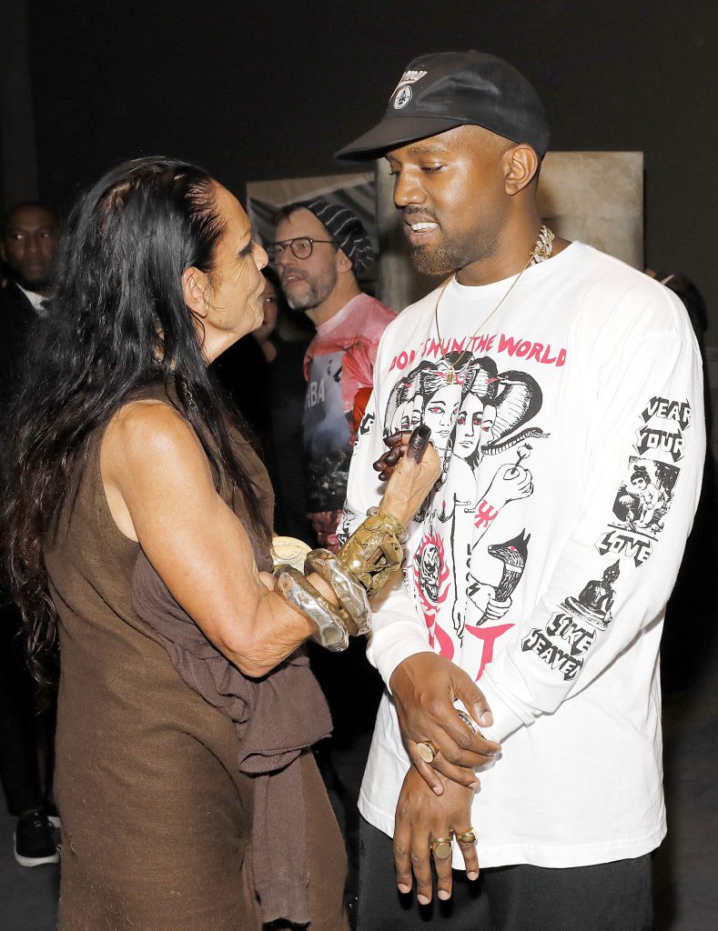 Kanye West and a Woman