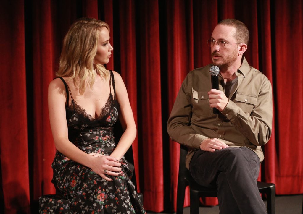 Jennfer Lawrence and Darren Aronofsky, Speaking