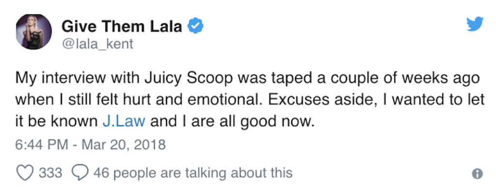 Lala Tweet