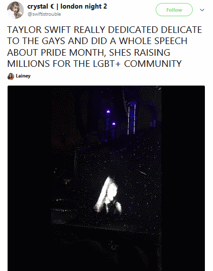 Taylor's fans were overcome with emotion