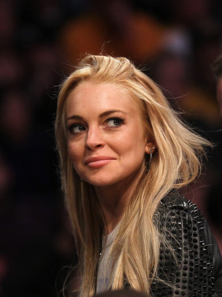Lindsay Lohan Smirks