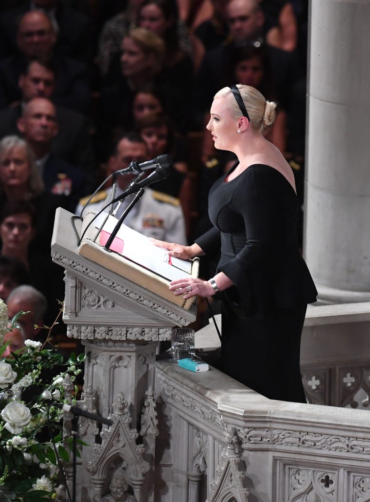 Meghan McCain at the Funeral