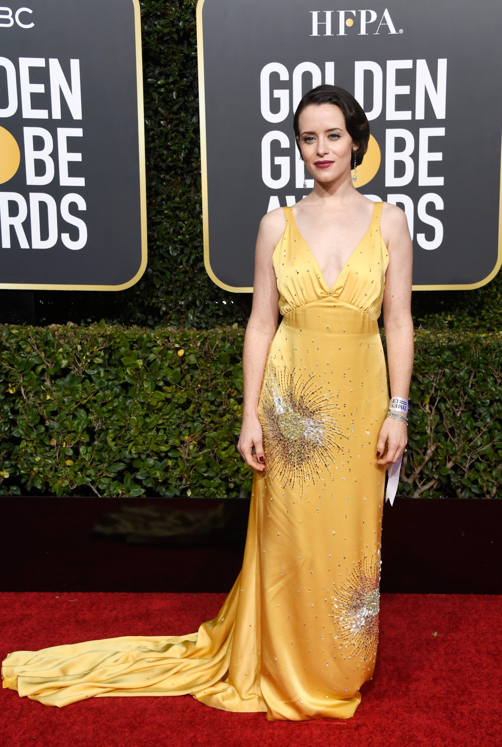 Claire Foy at the 2019 Globes