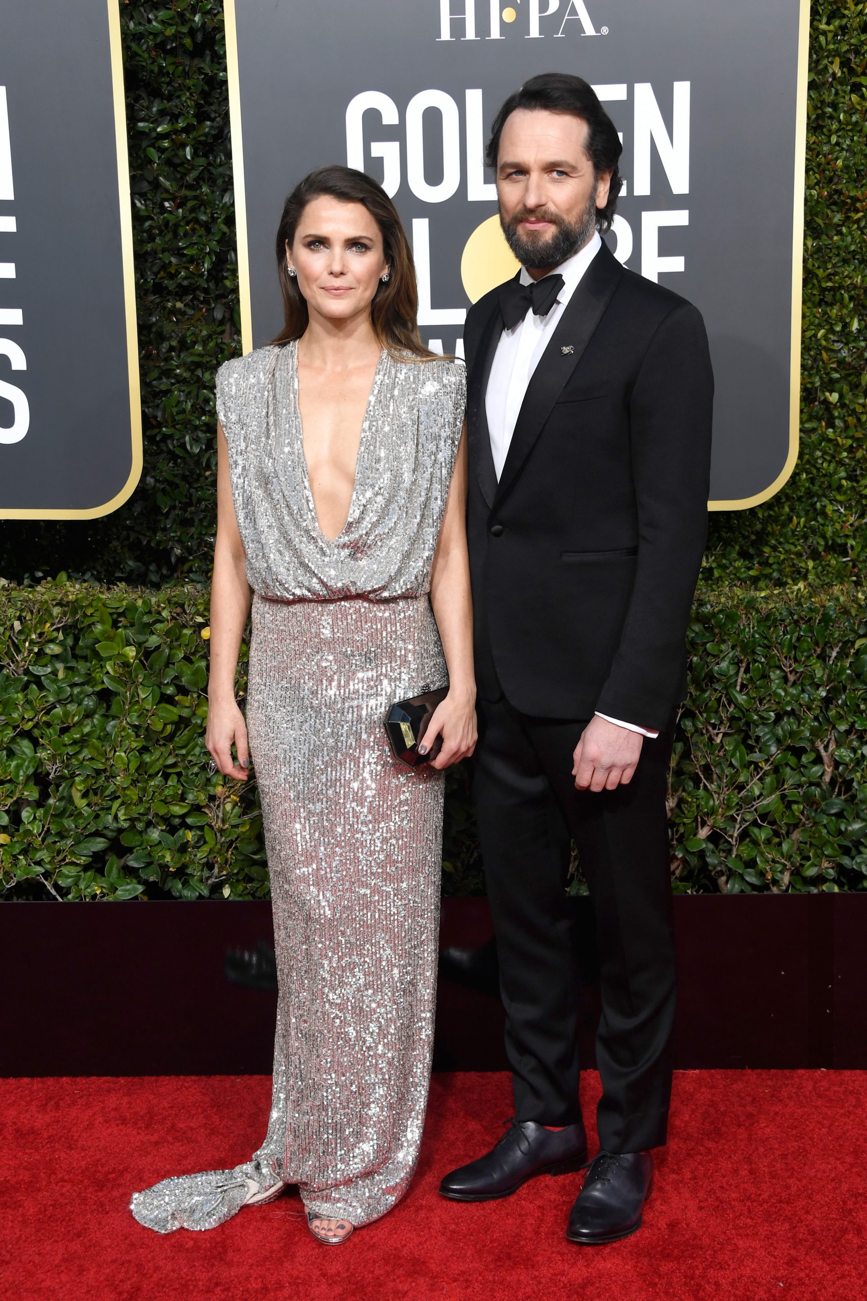 Keri Russell and Matthew Rhys at the Globes