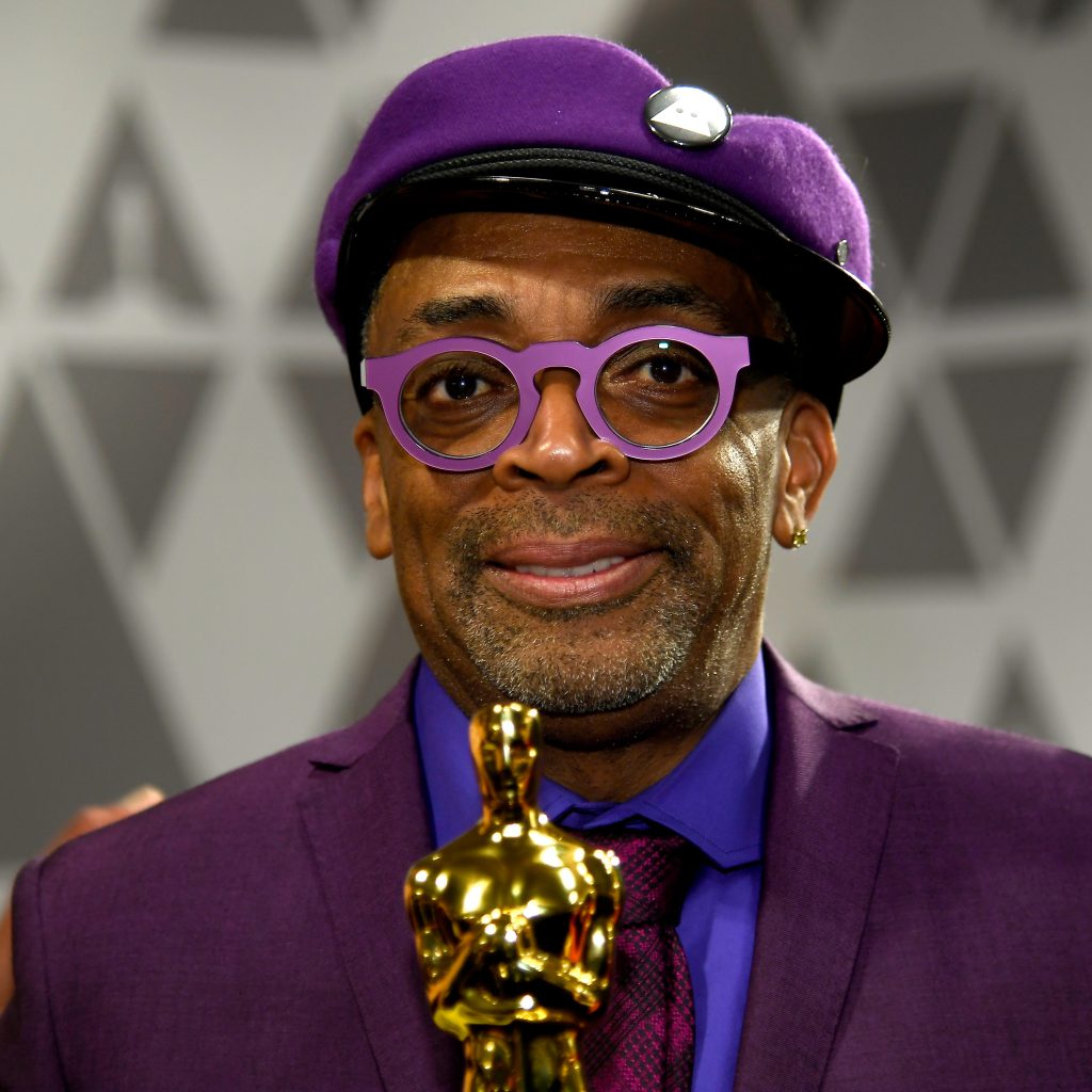 Spike Lee with His Oscar