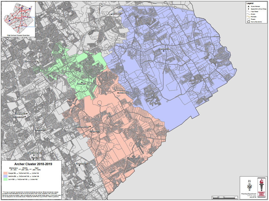 Archer High School Cluster Map The Hollywood Gossip