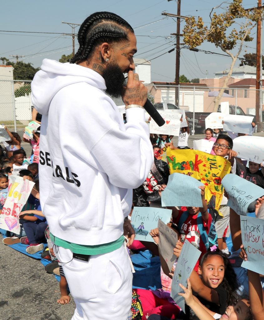 Nipsey Hussle and Fans