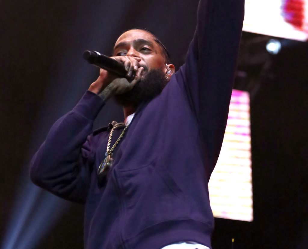 Nipsey Hussle on stage