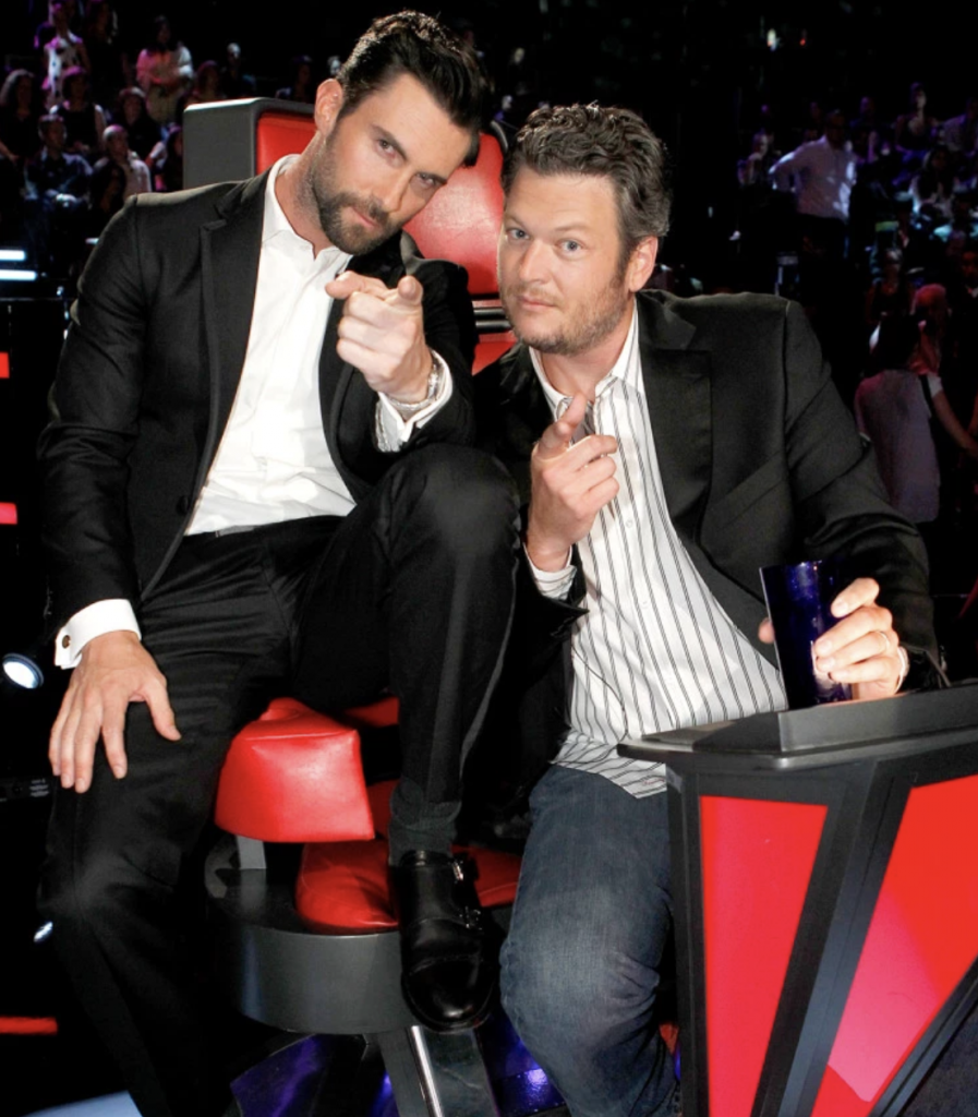Adam Levine and Blake Shelton Pic
