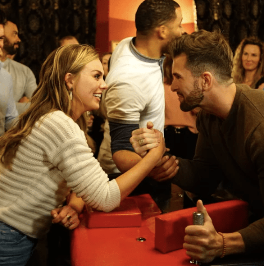 Hannah Arm Wrestles