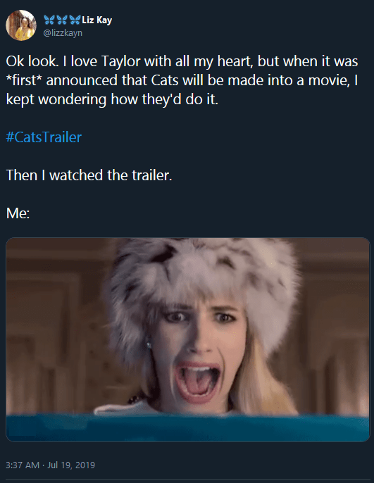 Cats Trailer Drops, Strikes Fear in the Hearts of Twitter The Hollywood Gossip