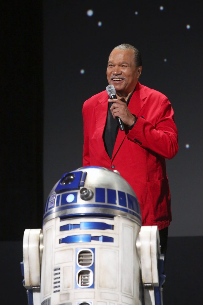 Billy Dee Williams and Artoo