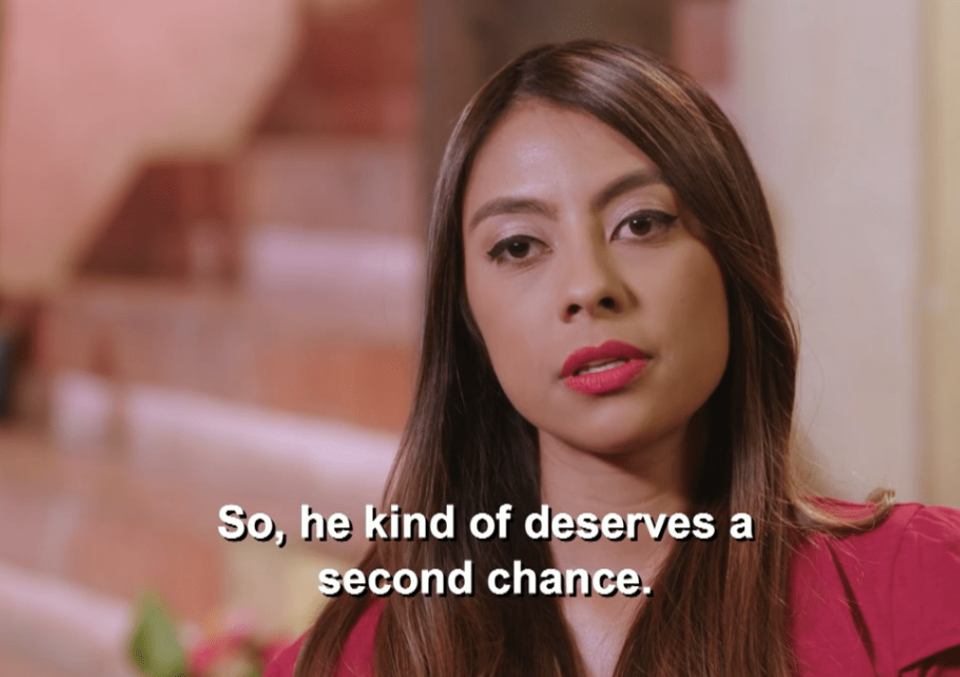 But Melyza is giving him a second chance