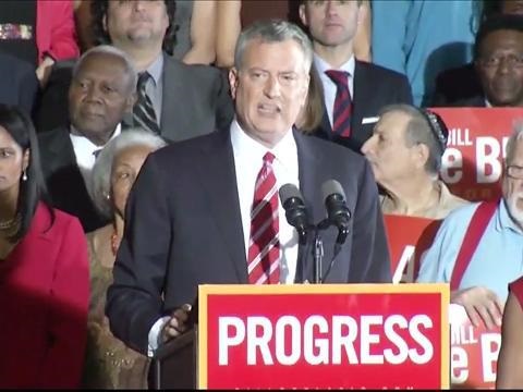 Bill de Blasio Elected Mayor of New York City - The Hollywood Gossip
