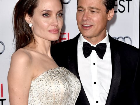Brad Pitt and Angelina Jolie Pose