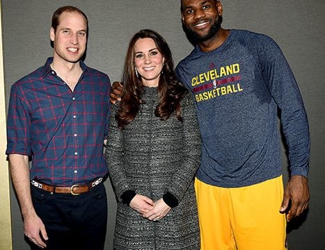 LeBron James Embraces Kate Middleton