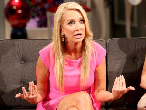 Kim Richards on Set