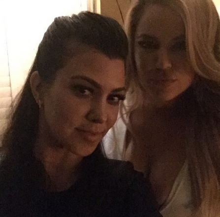 Kourtney and Khloe Instagram Pic - The Hollywood Gossip