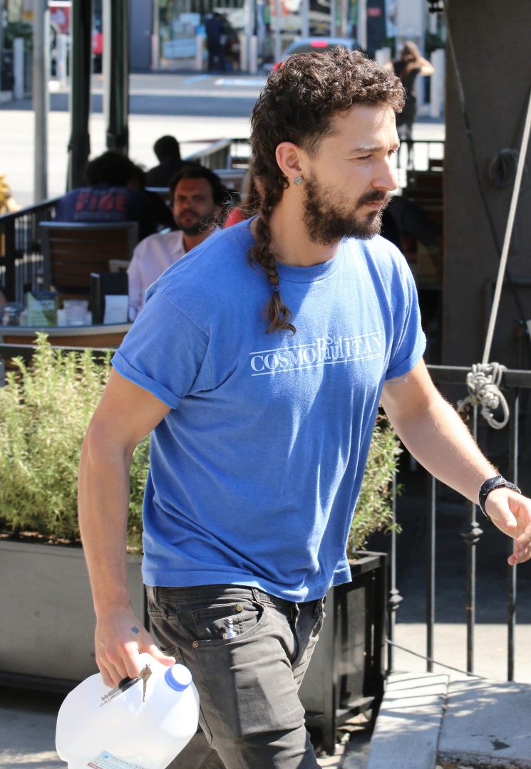 Shia LaBeouf Rocks New 'Do The Braided Rattail!?! The Hollywood Gossip